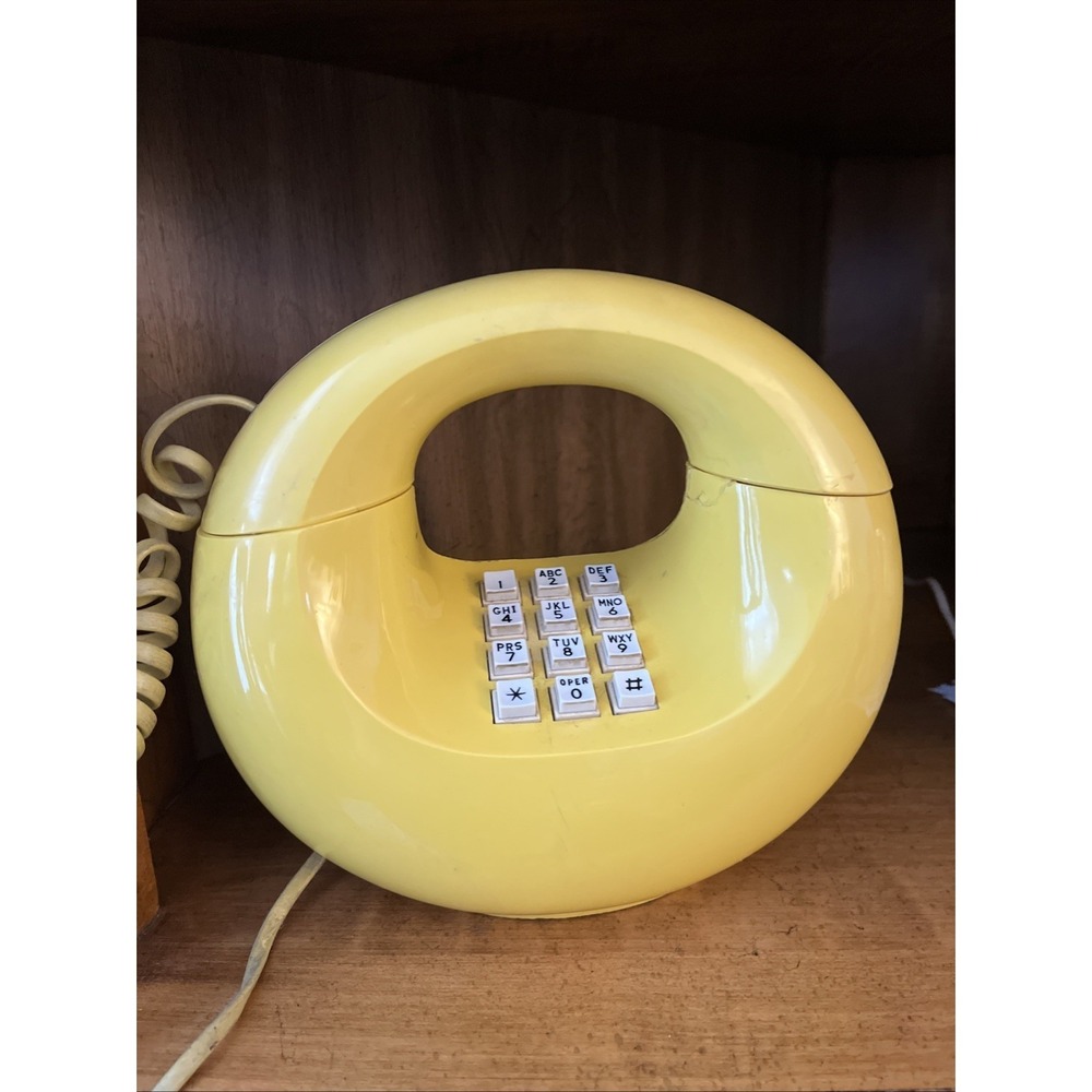 Vintage AT&T  pre-owned Donut Push Button telephone-not tested.